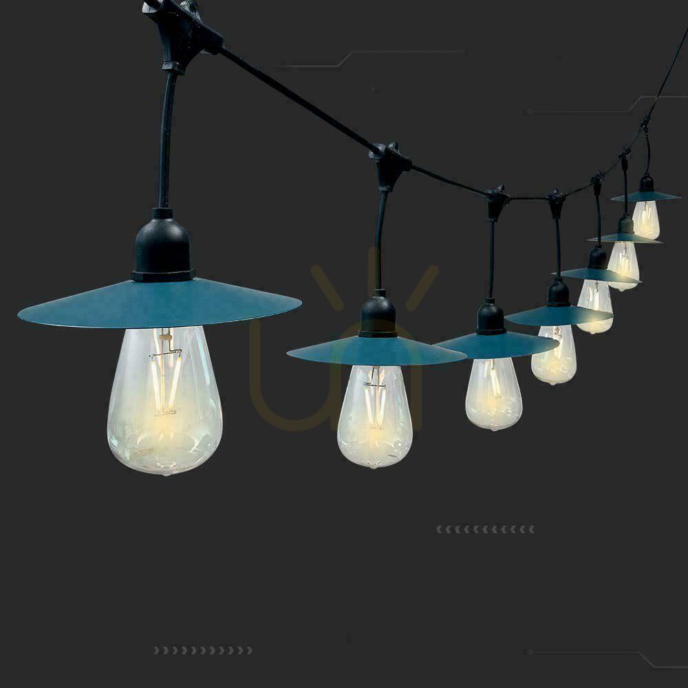 Náhľad V-TAC 15mb solárna LED záhradná girlanda 15xST64 VT-715S vlákno 3000K 50lm. V-TAC 15mb solárna LED záhradná girlanda 15xST64 VT-715S vlákno 3000K 50lm.