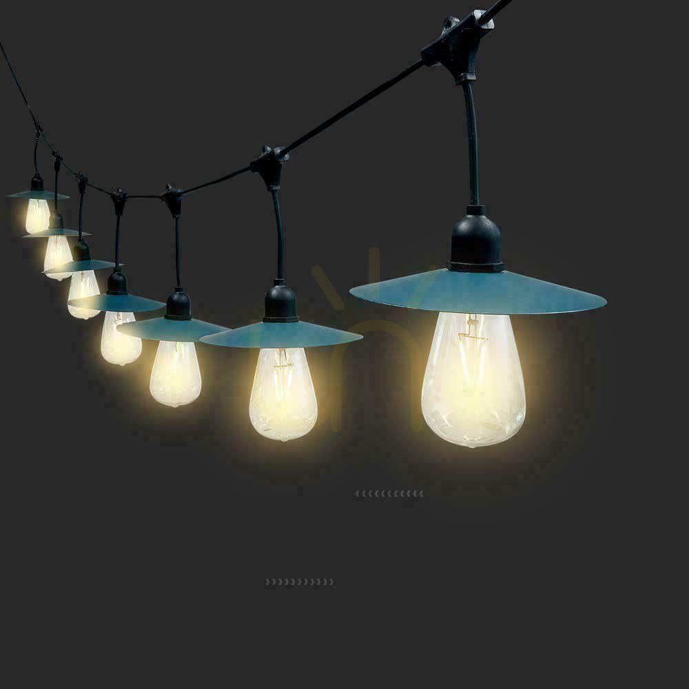 Displej V-TAC 15mb solárna LED záhradná girlanda 15xST64 VT-715S vlákno 3000K 50lm. V-TAC 15mb solárna LED záhradná girlanda 15xST64 VT-715S vlákno 3000K 50lm.
