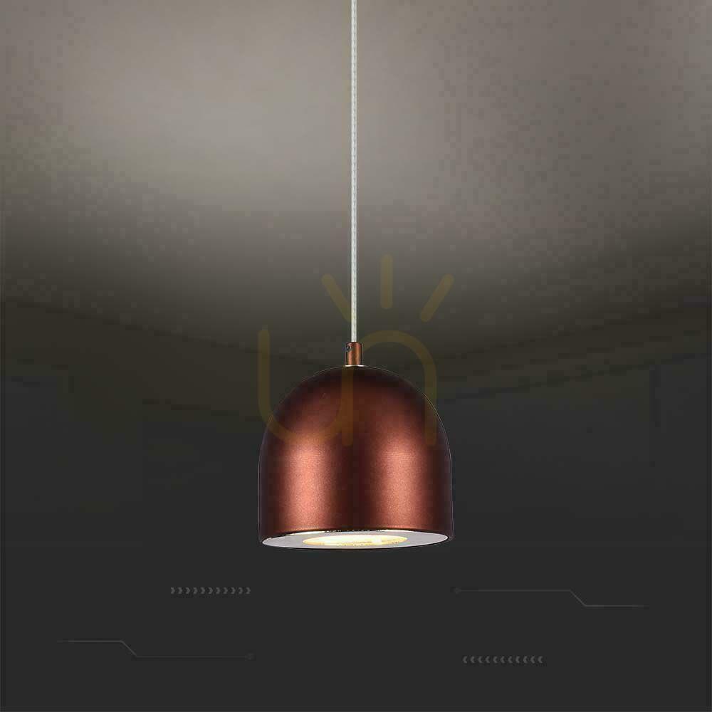 Šou V-TAC LED závesné svietidlo 8,5W 100cm nastaviteľné, dotykový spínač hnedá VT-7795 3000K 850lm V-TAC LED závesné svietidlo 8,5W 100cm nastaviteľné, dotykový spínač hnedá VT-7795 3000K 850lm