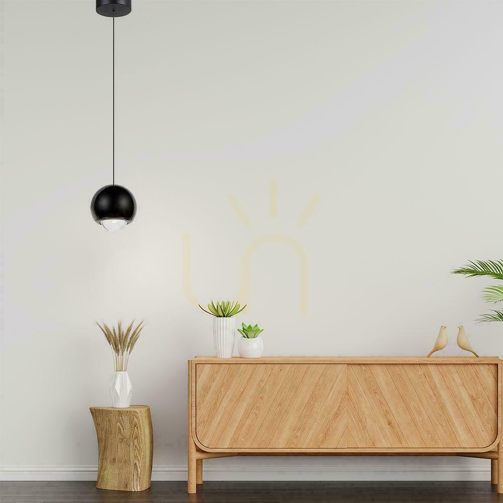Šou V-TAC LED závesné svietidlo 6W nastaviteľné 200cm čierne VT-7508 3000K 500lm V-TAC LED závesné svietidlo 6W nastaviteľné 200cm čierne VT-7508 3000K 500lm