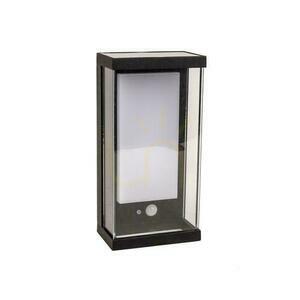 V-TAC 1W LED snímač pohybu IP65 čierny VT-1193 3000K 95lm Solárne nástenné záhradné svietidlo. small 1