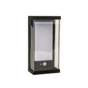V-TAC 1W LED snímač pohybu IP65 čierny VT-1193 3000K 95lm Solárne nástenné záhradné svietidlo. small 2