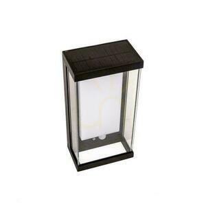 V-TAC 1W LED snímač pohybu IP65 čierny VT-1193 3000K 95lm Solárne nástenné záhradné svietidlo. small 3