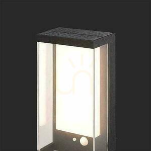 V-TAC 1W LED snímač pohybu IP65 čierny VT-1193 3000K 95lm Solárne nástenné záhradné svietidlo. small 7