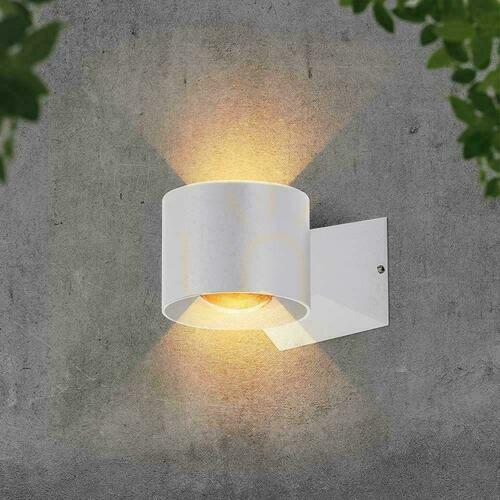 Skontrolujte Biele vonkajšie nástenné svietidlo V-TAC VT-1179-W 10444 LED 5 W 500 lm 4000 K IP65 hore-dole