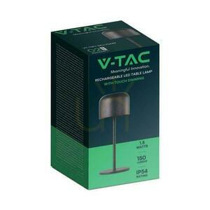 V-TAC 1,5W LED lampa na nočný stolík 21cm nabíjanie stmievateľná čierna VT-1181 2700K-5700K 150lm small 1