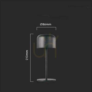 V-TAC 1,5W LED lampa na nočný stolík 21cm nabíjanie stmievateľná čierna VT-1181 2700K-5700K 150lm small 2