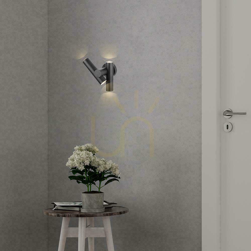 vyhliadka Nástenné svietidlo V-TAC 6W LED IP44 čierne VT-1186 3000K 620lm. Nástenné svietidlo V-TAC 6W LED IP44 čierne VT-1186 3000K 620lm.