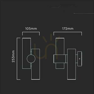 Nástenné svietidlo V-TAC 6W LED IP44 White VT-1186 3000K 620lm. small 2