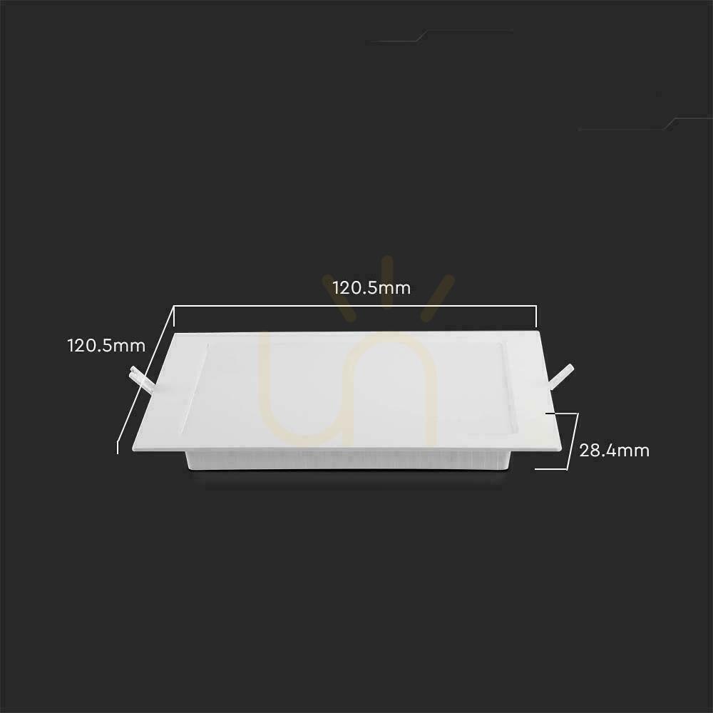 Skontrolujte V-TAC zapustené panelové svietidlo LED Premium Downlight 6W Square 120x120 VT-61006 6500K 660lm. V-TAC zapustené panelové svietidlo LED Premium Downlight 6W Square 120x120 VT-61006 6500K 660lm.