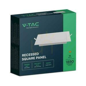 V-TAC zapustené panelové svietidlo LED Premium Downlight 18W Square 220x220 VT-61018 3000K 1850lm. small 4