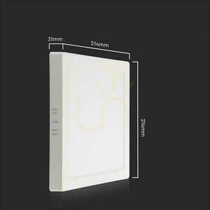V-TAC povrchovo montované LED panelové svietidlo Premium Downlight 18W Square 220x220 VT-61018 4000K 1980lm. small 3