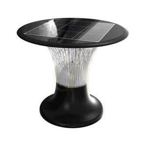 V-TAC 15W LED solárny záhradný stĺp IP65 CCT snímač pohybu čierny 26cm VT-426 6000K+4000K 2200lm 3 roky záruka small 0