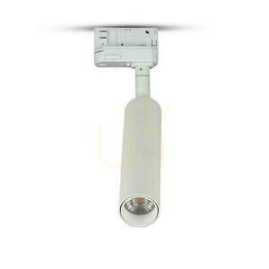 20W LED V-TAC Rail 3F SAMSUNG CHIP CRI90+ Svietidlo VT-420-W 3000K 1600lm biela 5 rokov záruka small 1