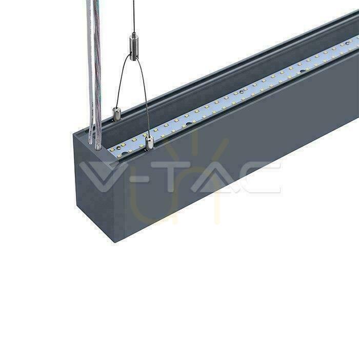 Náhľad Lineárne závesné LED svietidlo V-TAC VT-7-60-S 60 W Samsung 4000 K strieborné 120 cm Lineárne závesné LED svietidlo V-TAC VT-7-60-S 60 W Samsung 4000 K strieborné 120 cm