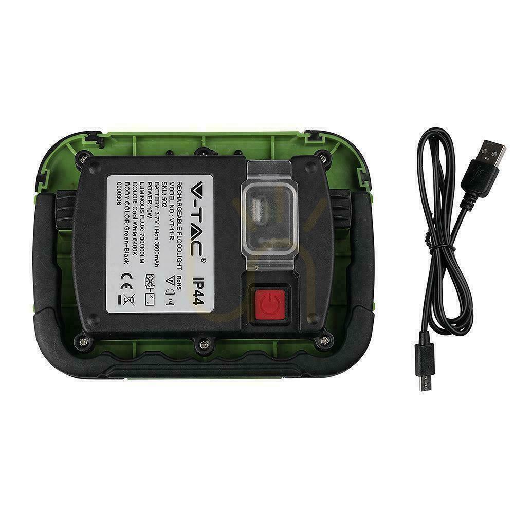 Displej V-TAC LED projektor 10W dobíjateľný cez USB SAMSUNG CHIP SOS funkcia 3,7V Li-Ion IP44 VT-11-R 6400K 700lm V-TAC LED projektor 10W dobíjateľný cez USB SAMSUNG CHIP SOS funkcia 3,7V Li-Ion IP44 VT-11-R 6400K 700lm