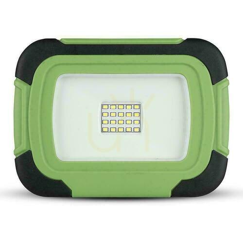 Skontrolujte V-TAC LED projektor 10W USB dobíjateľný SAMSUNG CHIP 3,7V Li-Ion IP44 VT-10-R 6400K 700lm