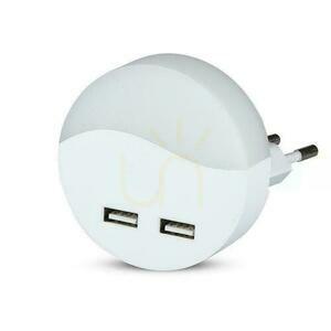LED nočné svetlo s USB V-TAC SAMSUNG CHIP Round VT-84-RD 3000K 10lm. small 0