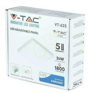 V-TAC 24W LED panel nastaviteľný SAMSUNG CHIP Square 223x32mm VT-625SQ 4000K 1800lm 5 rokov záruka small 3