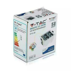 V-TAC Downlight SAMSUNG CHIP 16W UGR19 CRI90+ 12st VT-2-16 2700K 1280lm 5 rokov záruka svietidlo small 2