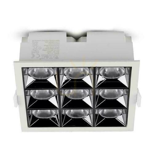 Skontrolujte V-TAC stropné svietidlo SAMSUNG CHIP 36W UGR19 CRI90+ 12st VT-2-36 5700K 2880lm 5 rokov záruka