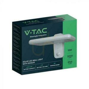 V-TAC 15W CCT Senzor pohybu IP65 Biela VT-414 4000K-6000K 2000lm Solárne nástenné záhradné svietidlo. 2 V-TAC 15W CCT Senzor pohybu IP65 Biela VT-414 4000K-6000K 2000lm Solárne nástenné záhradné svietidlo. small 2