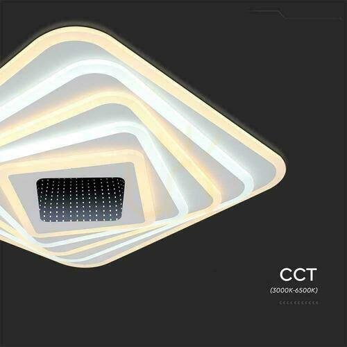 Skontrolujte V-TAC 150W LED CCT Pilot VT-7958 3000K-6500K 15500lm stropné svietidlo.