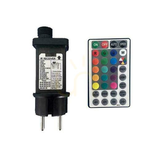 Skontrolujte V-TAC Záhradné svietidlo (reťazec) LED 13mb 15x0,5W IP44 VT-713S RGB 30lm