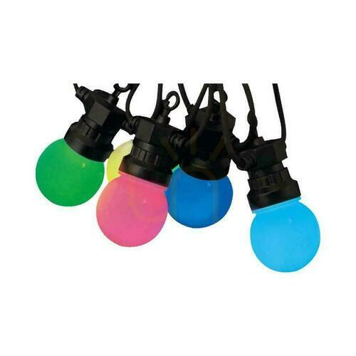 Skontrolujte V-TAC Záhradné svietidlo (reťazec) LED 13mb 15x0,5W IP44 VT-713S RGB 30lm