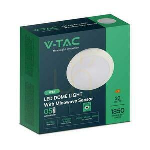 Plafond V-TAC 20W LED kruhový snímač pohybu IP44 Mikrovlnná rúra IK10 30cm biela VT-8222 3000K-4000K-6000K 1800lm 5 rokov záruka small 4