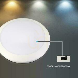 Plafond V-TAC 20W LED kruhový snímač pohybu IP44 Mikrovlnná rúra IK10 30cm biela VT-8222 3000K-4000K-6000K 1800lm 5 rokov záruka small 6