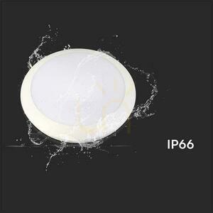 Plafond V-TAC 20W LED kruhový snímač pohybu IP44 Mikrovlnná rúra IK10 30cm biela VT-8222 3000K-4000K-6000K 1800lm 5 rokov záruka small 9