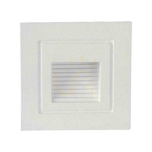 Skontrolujte V-TAC 3W LED schodiskové svietidlo Square White 230V VT-1128 3000K 180lm.