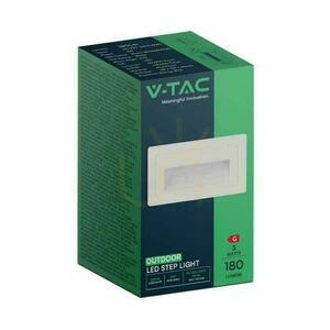 V-TAC 3W LED obdĺžnikové schodiskové svietidlo biele 230V VT-1130 3000K 180lm small 1