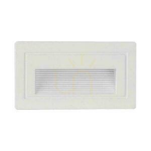 V-TAC 3W LED obdĺžnikové schodiskové svietidlo biele 230V VT-1130 3000K 180lm small 0