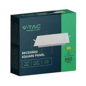 Zapustený LED panel V-TAC Downlight VT-61006 6 W 3000 K 120,5 × 120,5 mm biely small 4
