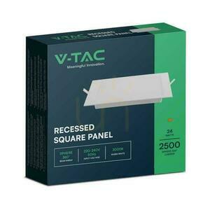 Zapustený LED panel V-TAC VT-61024, 24 W, 3000 K, 2500 lm, biely, 295 × 295 mm small 4