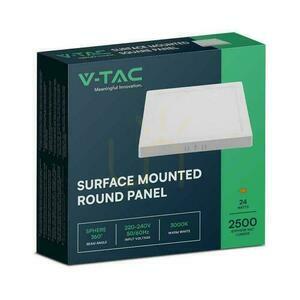 V-TAC povrchovo montovaný panel LED Premium Downlight 24W Square 300x300 VT-60024 3000K 2500lm. small 2