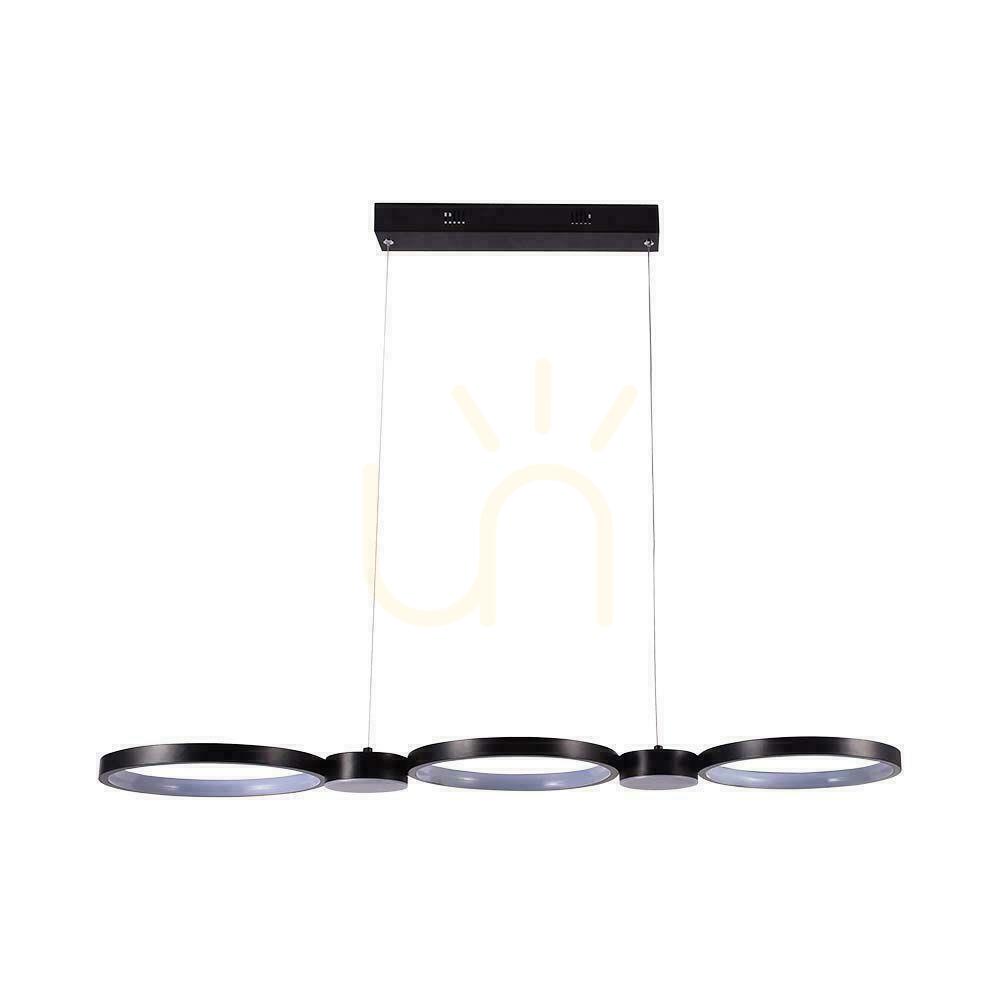 Skontrolujte V-TAC 38W LED závesné svietidlo čierne VT-7820 4000K 4560lm V-TAC 38W LED závesné svietidlo čierne VT-7820 4000K 4560lm