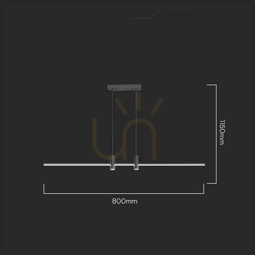 Skontrolujte Závesné LED svietidlo V-TAC 19 W čierne VT-7827 3000 K 2160 lm