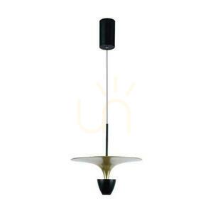 V-TAC 9W LED závesné svietidlo čierne+zlaté VT-7832 4000K 1000lm small 0