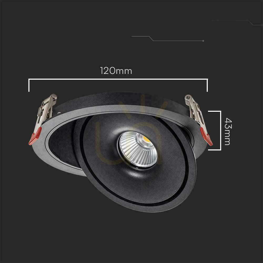 Skontrolujte V-TAC LED výklopné svietidlo 12W LED COB CRI90+ CCT čierna VT-2512 3000K-4000K-6400K 785lm V-TAC LED výklopné svietidlo 12W LED COB CRI90+ CCT čierna VT-2512 3000K-4000K-6400K 785lm