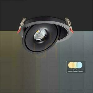 V-TAC LED naklápacie svietidlo 20W LED COB CRI90+ CCT čierna VT-2520 3000K-4000K-6400K 1408lm. small 6