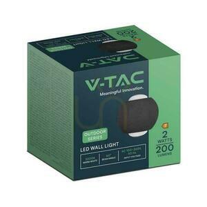 Nástenné svietidlo V-TAC 2W LED IP54 čierne VT-2502 3000K 200lm small 4