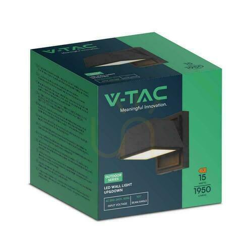 Skontrolujte Nástenné svietidlo V-TAC 14W LED čierna Top Down IP65 VT-1192 4000K 1950lm.