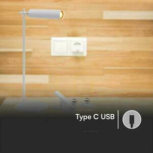 V-TAC Stolná lampa 4 v 1 37 cm Svietidlo na tapety s klipom 3W LED biela VT-7413 4000K 300lm small 8