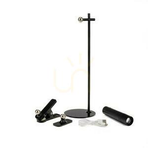V-TAC Stolná lampa 4 v 1 37 cm Tapeta Svietidlo s klipom 3W LED čierna VT-7413 4000K 300lm 1 V-TAC Stolná lampa 4 v 1 37 cm Tapeta Svietidlo s klipom 3W LED čierna VT-7413 4000K 300lm small 1
