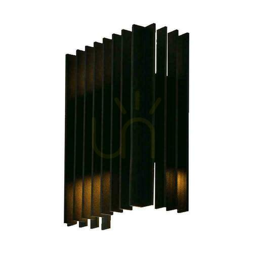 Skontrolujte Nástenné svietidlo V-TAC 2x6W LED čierna Top Down IP65 VT-1189 3000K 1250lm.