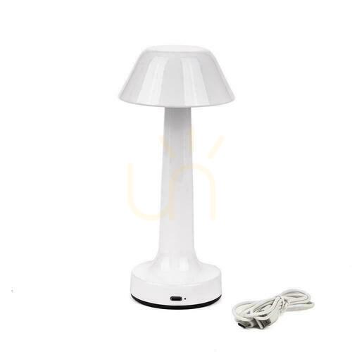 Skontrolujte V-TAC 2W LED lampa na nočný stolík 23cm USB nabíjanie CCT stmievateľná biela VT-7566 3000K-6000K 40lm