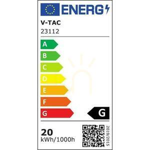 48V V-TAC 20W LED 120st White VT-41120 3000K 1100lm 3 roky záruka Svietidlo systému Spot Bus. small 10
